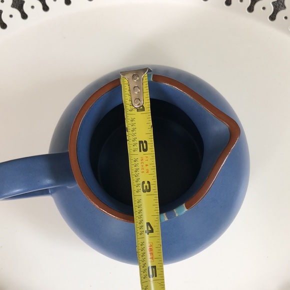 Dansk Mesa southwest blue Portugal pottery pitcher - Picture 9 of 9